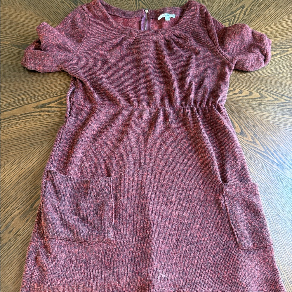 Papaya Rust Knit Dress